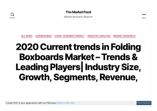 Folding Boxboards Market