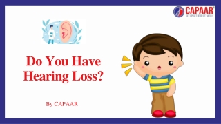 Hearing Loss | Best Hearing Aid Clinics in Bangalore | CAPAAR