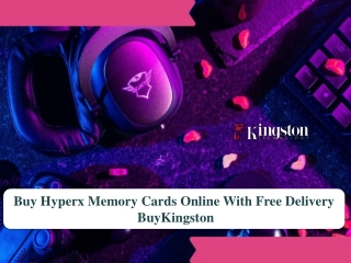 Buy Hyperx Memory Cards Online With Free Delivery - BuyKingston