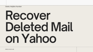 Recover Deleted Mail on Yahoo