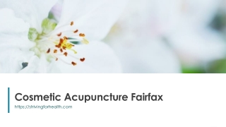 Cosmetic Acupuncture Fairfax