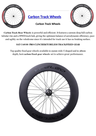 Carbon Track Wheels