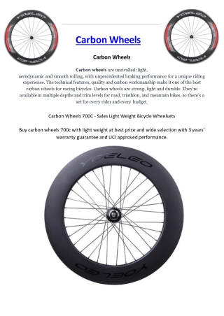 Carbon Wheels