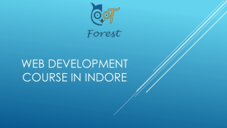 Web development course in Indore