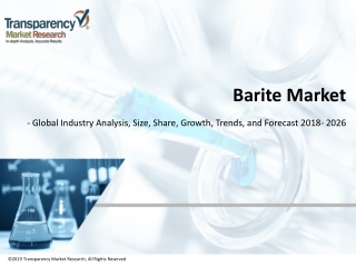 Barite Market | Global Industry Report, 2027
