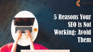 5 Reasons Your SEO is Not Working: Avoid Them