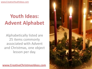 Youth Ideas: Advent Alphabet