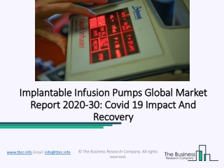 Implantable Infusion Pumps Market Growth Opportunity, Regional Outlook and Forecast to 2023