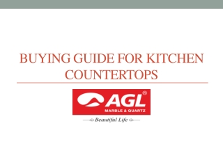 What to consider when buying countertops