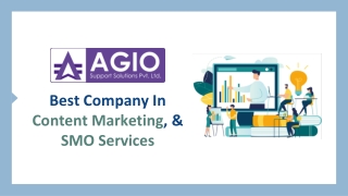 Agio: Best Company In Content Marketing, & SMO Services