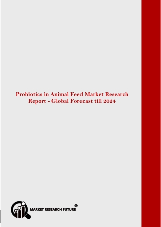 Global Probiotics in Animal Feed Market Research Report - Forecast till 2024