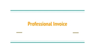 Professional Invoice