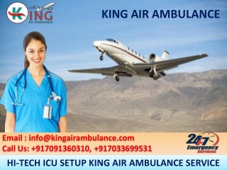 Get Life Savior Air Ambulance in Patna and Ranchi for Patient Relocation by King