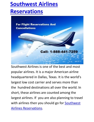 Southwest Airlines Cancellation Policy