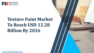 Texture Paint Market Share, Trends and Leading Players By 2027