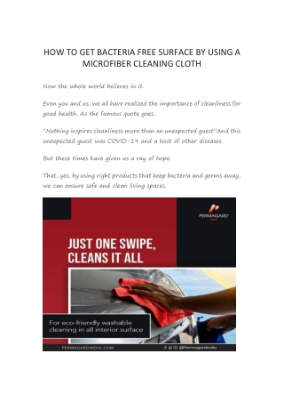 How to Clean Car Using Microfiber Cloth