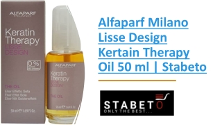 Alfaparf Milano Lisse Design Kertain Therapy Oil 50 ml | Stabeto