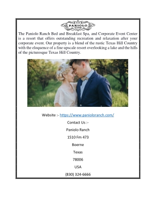 Best Wedding Venue in Texas Hill Country