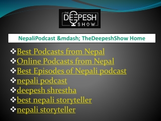 Online Podcasts from Nepal