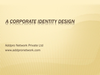 A Corporate Identity Design