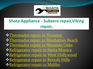 Thermador repair in Sherman Oaks