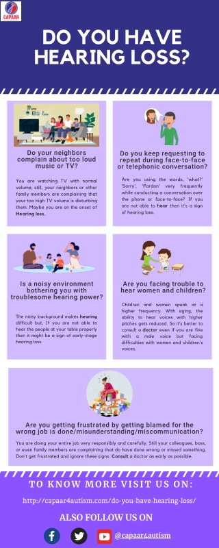 Hearing Loss | Best Hearing Aid Clinics in Bangalore | CAPAAR