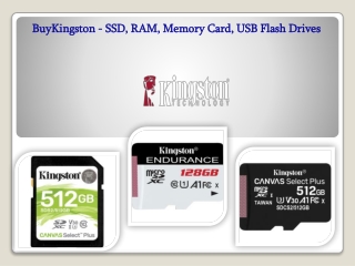 BuyKingston - SSD, RAM, Memory Card, USB Flash Drives