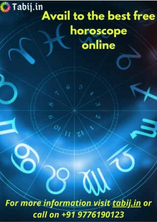 Avail to the best free horoscope online