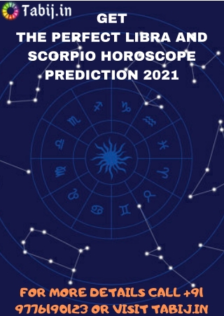 Get the perfect Libra and Scorpio horoscope prediction 2021