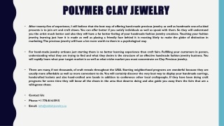 Polymer Clay Jewelry