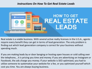 Prime Seller Leads Reviews - Instructions On How To Get Real Estate Leads