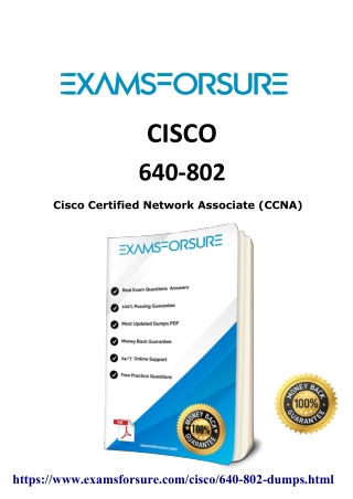 Get Latest 640-802 dumps Questions - Examsforsure