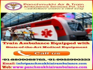 Get Panchmukhi Train Ambulance in Varanasi and Allahabad for Incomparable Medical Services