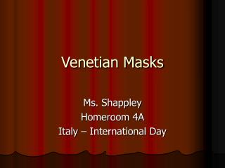 Venetian Masks