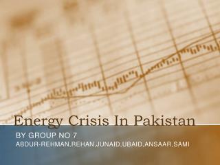 Energy Crisis In Pakistan
