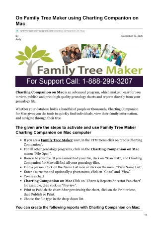 On Family Tree Maker using Charting Companion on Mac