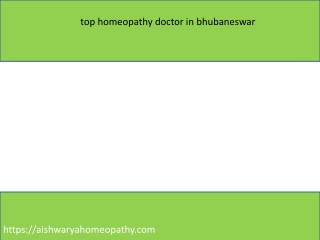 top homeopathy doctor in bhubaneswar