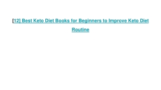 Best Keto Diet Books for Beginners to Improve Keto Diet Routine