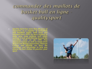 commander des maillots de basket-ball en ligne - qualitysport