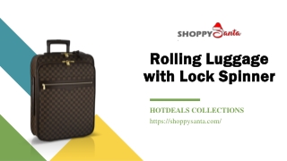 Rolling Luggages with Lock Spinner Online at ShoppySanta