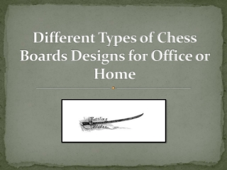 Different Types of Chess Boards Designs for Office or Home