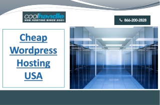 Cheap Wordpress Hosting USA
