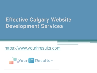 Effective Calgary Website Development Services -  www.youritresults.com