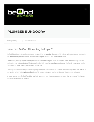 Plumber Bundoora