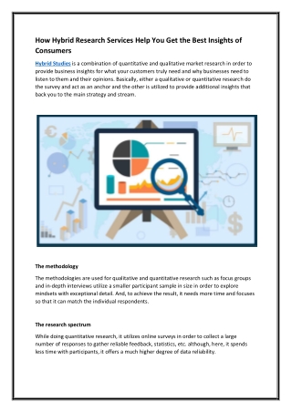 How Hybrid Research Services Help You Get the Best Insights of Consumers