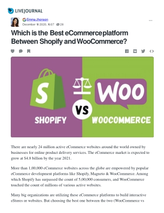 Which is Best eCommerce platform Between Shopify and WooCommerce?