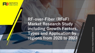 RF-over-Fiber (RFoF) Market Revenue to Decline During Coronavirus Disruption, Stakeholders to Realign Their Growth Strat