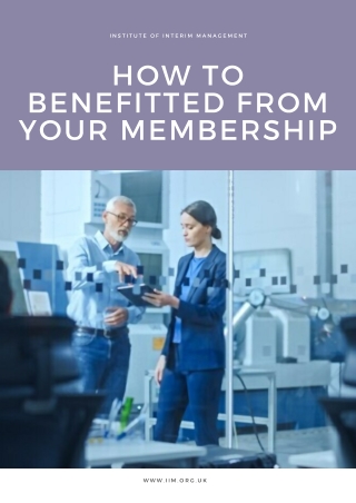 The Benefits of IoD Membership | Institute Of Interim Management