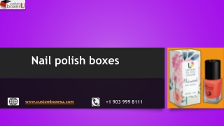 Printed Personalized Branded Nail polish boxes in Texas