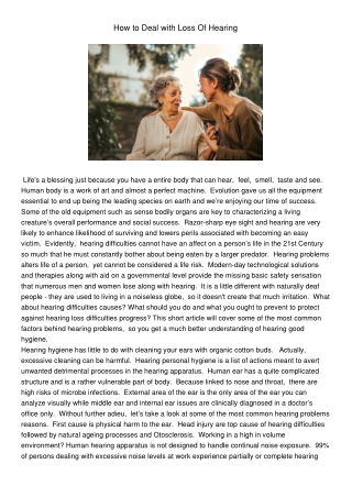 hearing loss symptoms